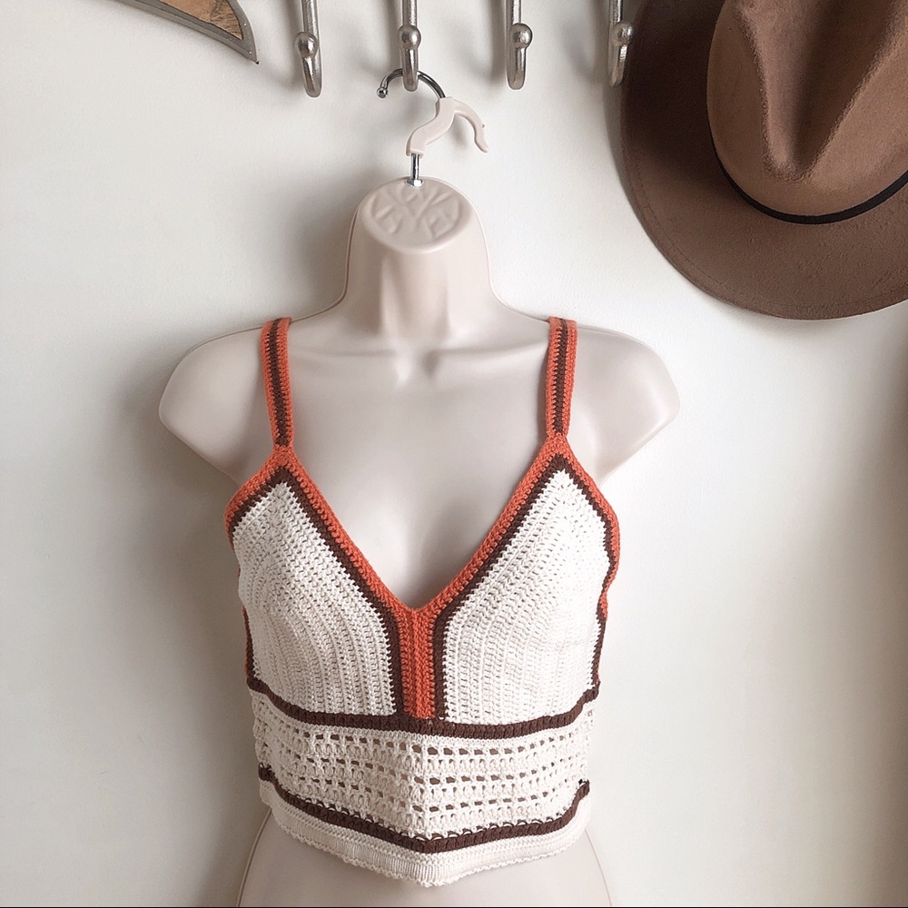 🦋Festival Crochet Vneck Top🦋